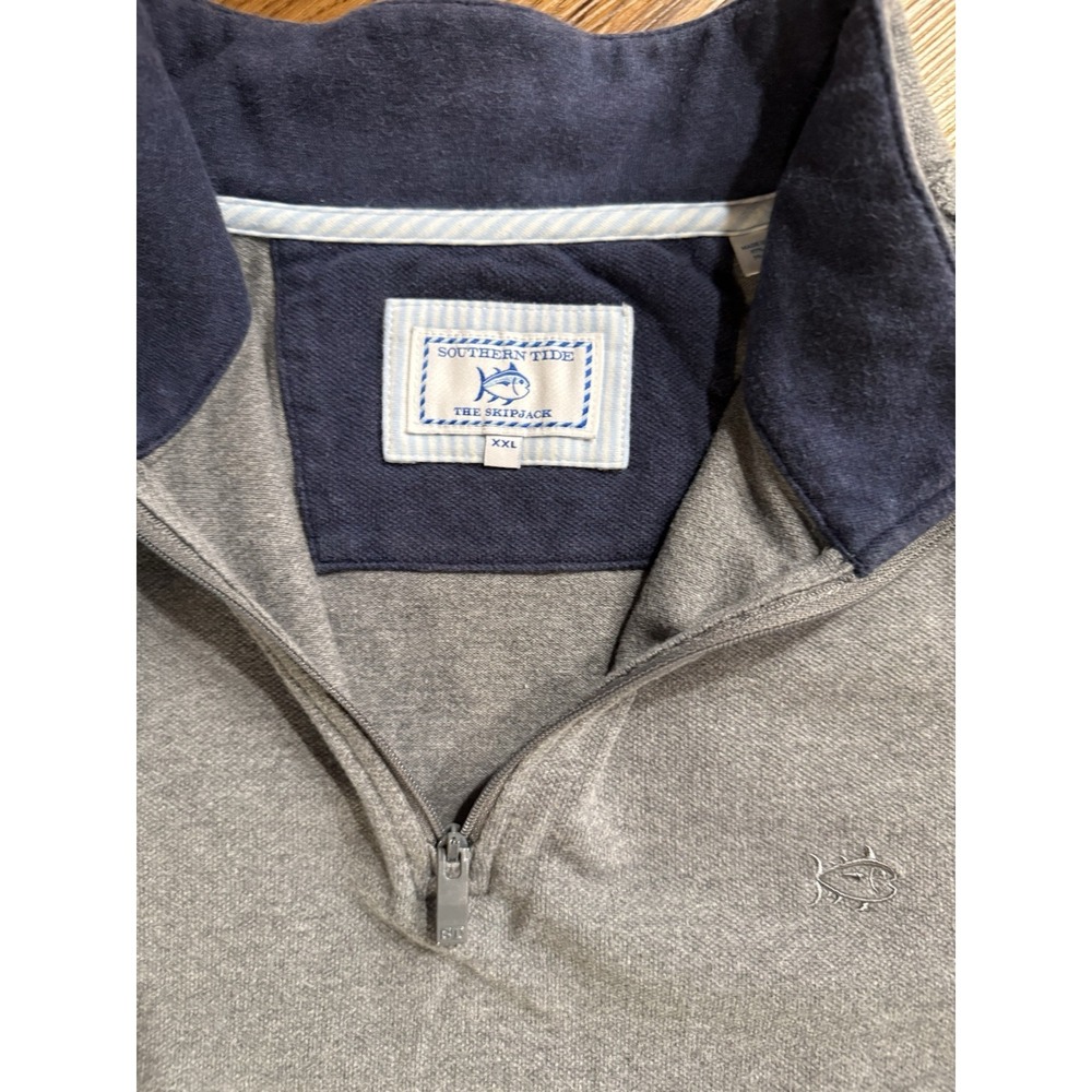 Southern Tide‎ Pullover Mens XXL Gray 1/4 Zip - Picture 3 of 4